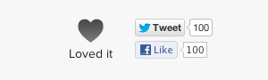 Custom 'Love it' widget